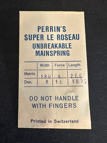 H. & W. Perrin Co. Mainspring for FONT caliber 75 Movements - Alloy