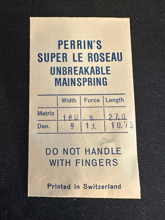 H. & W. Perrin Co. Mainspring for FONT caliber 75 Movements - Alloy