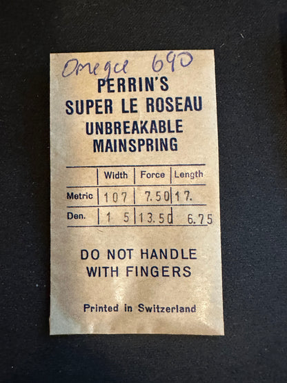 H. & W. Perrin Co. Mainspring for OMEGA caliber 690 - Alloy