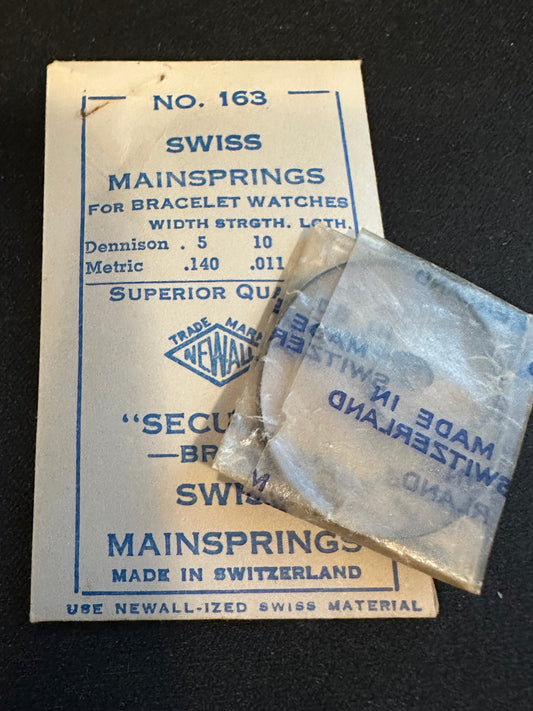 Newall Security Mainspring #163 for Gruen caliber 610 - Steel