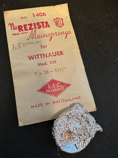 NuREZISTA Mainspring #1406 for Wittnauer caliber 10E - Steel