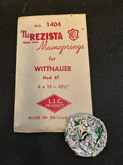 NuREZISTA Mainspring #1404 for Wittnauer caliber 8T - Steel