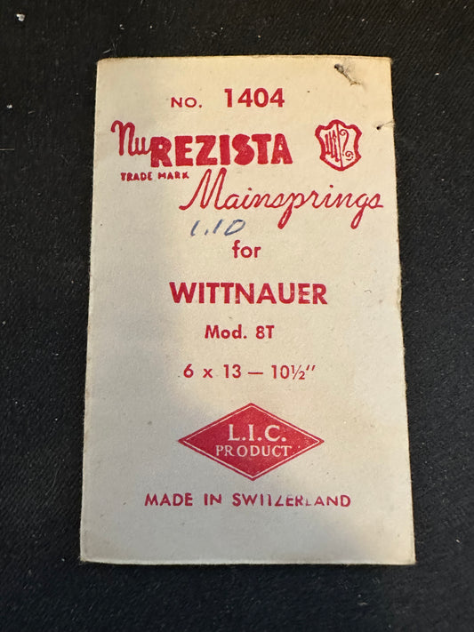 NuREZISTA Mainspring #1404 for Wittnauer caliber 8T - Steel