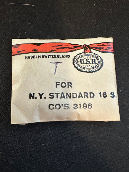 USR Mainspring for N.Y. Standard 16s No. 3196 - Steel
