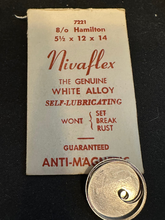 Nivaflex Mainspring for 8/0s Hamilton No. 7221 - Alloy