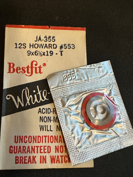 BESTFIT Mainspring JA355 for 12s E. Howard Pocket Watches No. 553 - Alloy