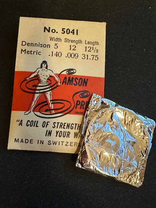 Samson Mainspring No. 5041 for 7¾ ligne Kurth caliber 251 - Steel