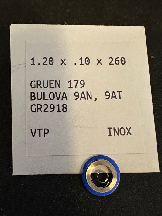 Alloy Mainspring for Gruen 179, Bulova 9AN, 9AT
