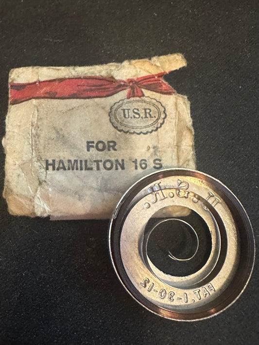 USR Mainspring for Hamilton 16s No. 318 - Steel
