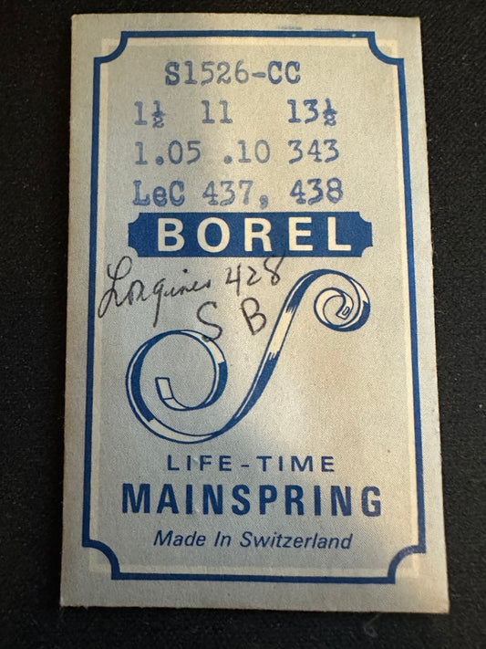 BOREL Mainspring S1526-CC for LeColtre caliber 437, 438 - Alloy