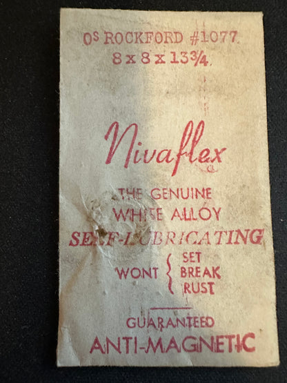Nivaflex Mainspring for 0s Rockford No. 1077 - Alloy