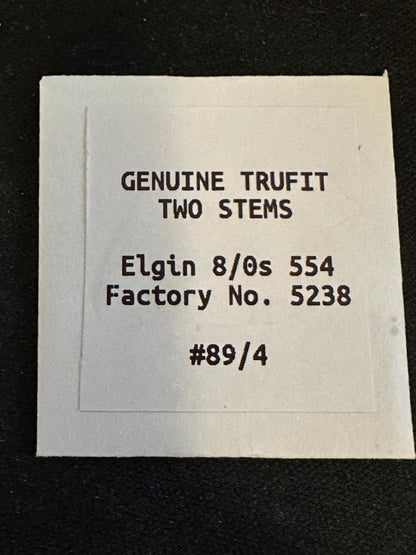Lot of 2 TRUFIT Stem / Winding Arbors for 8/0s Elgin No. 5238