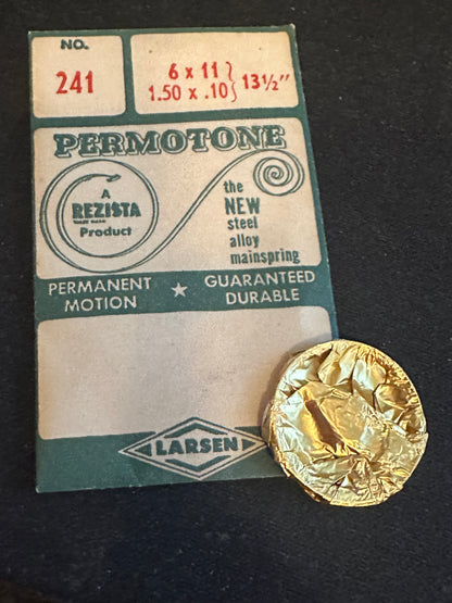 Permotone Mainspring No. 241 for Marvin 520, 535 caliber movements - Alloy