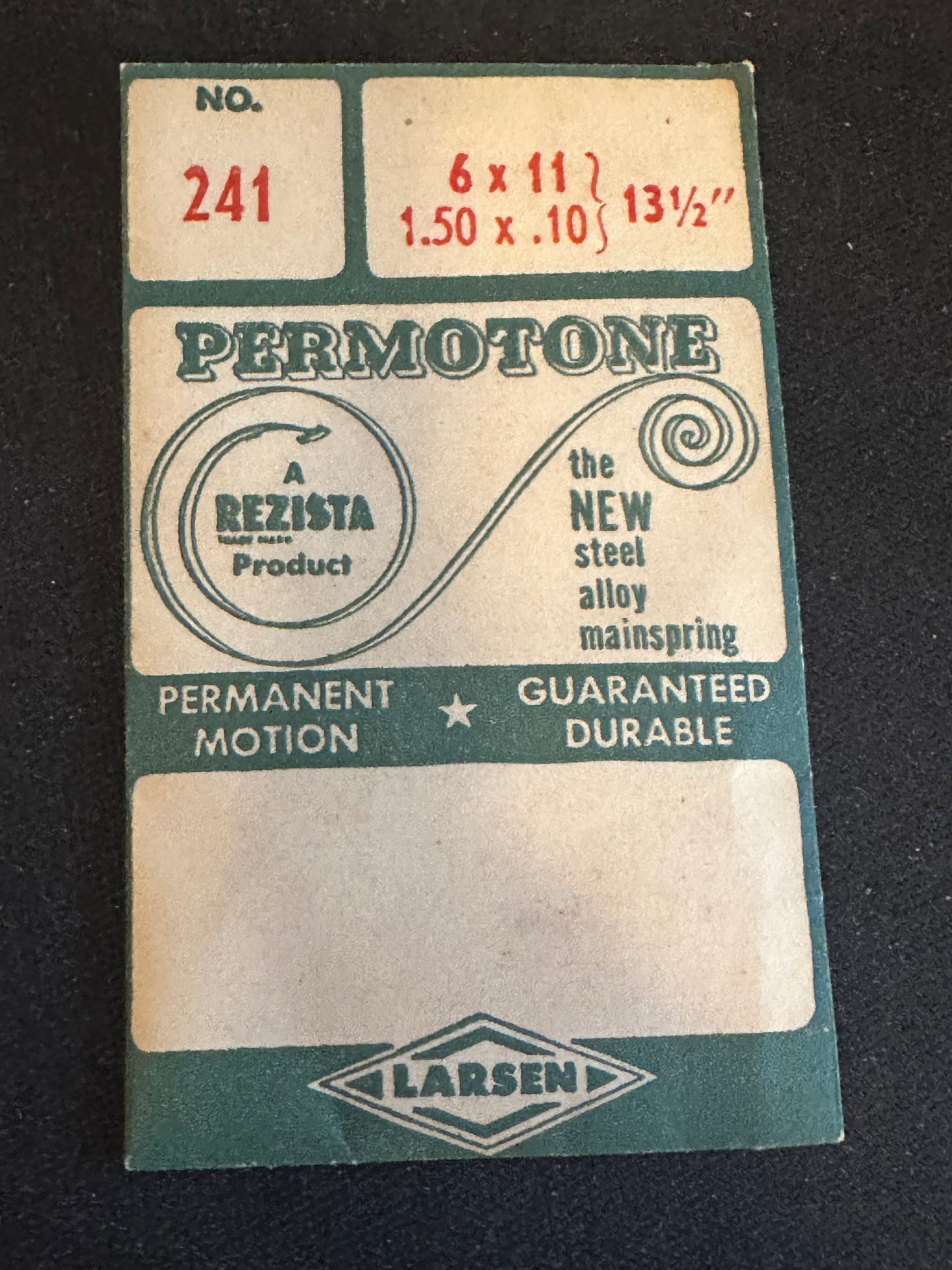Permotone Mainspring No. 241 for Marvin 520, 535 caliber movements - Alloy