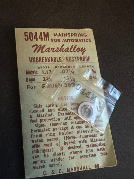 Marco Marshalloy Mainspring 5044M for Gruen caliber 362 - Alloy