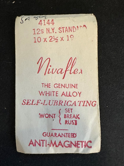 Nivaflex Mainspring for 12s N.Y. Standard Factory No. 4144 - Alloy