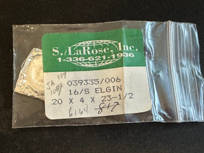 Elgin 16s Mainspring Factory No. 6164 from S. LaRose - Alloy