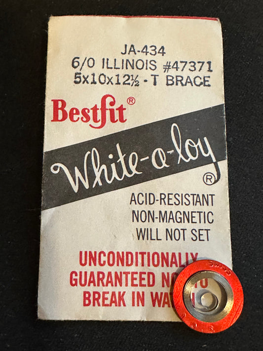BESTFIT Mainspring JA434 for Illinois 6/0s Factory No. 47371 - Alloy