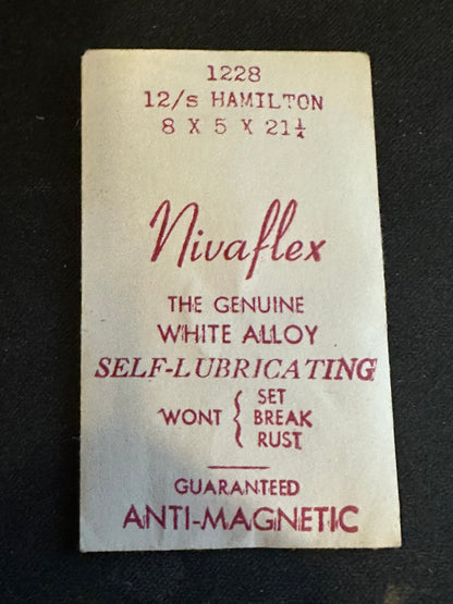 Nivaflex Mainspring for 12s Hamilton No. 1228 / 718071 - Alloy