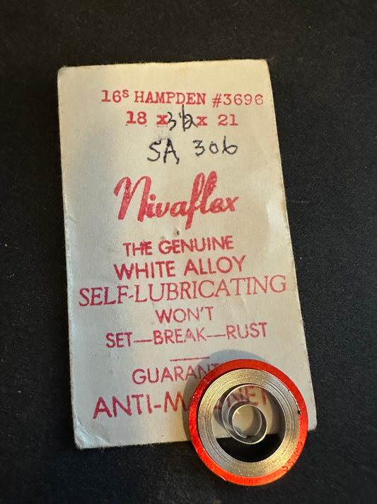 Nivaflex Mainspring for 16s Hampden No. 3696 - Alloy