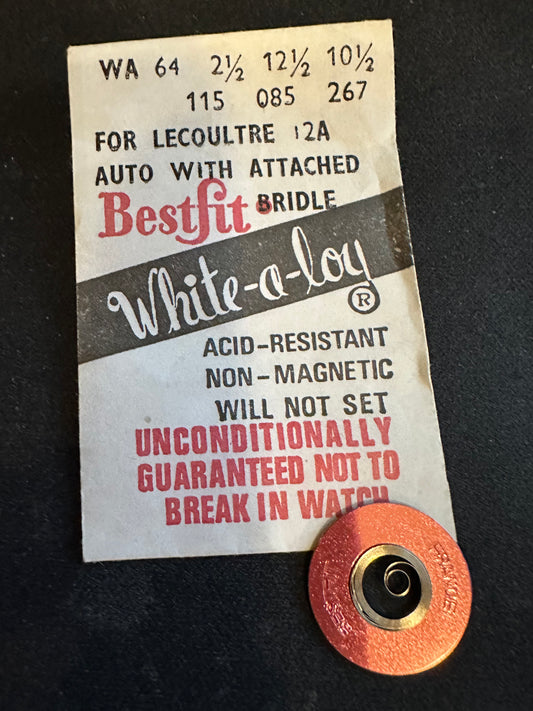BESTFIT Mainspring WA64 for LeCoultre automatic caliber 12A, 476, 481 - Alloy