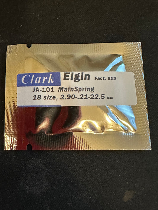 Clark Mainspring JA101 for 18s Elgin No. 812 - Alloy