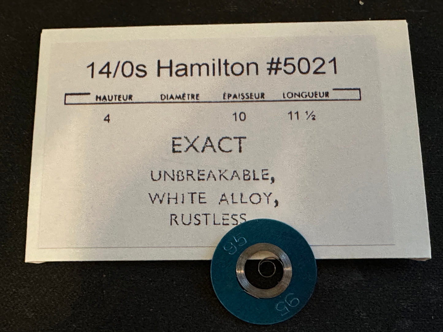 Hamilton 14/0s Mainspring No. 5021 / 718440 (EXACT) - Alloy