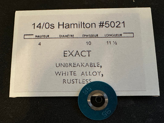 Hamilton 14/0s Mainspring No. 5021 / 718440 (EXACT) - Alloy