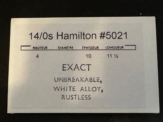 Hamilton 14/0s Mainspring No. 5021 / 718440 (EXACT) - Alloy