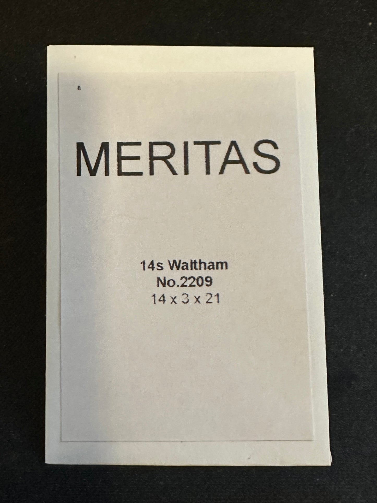 MERITAS Mainspring for 14s Waltham Model 1870 No. 2209 - Steel
