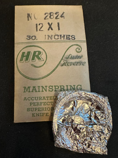 HR Mainspring No. 2824 for Baumgartner 222 - Steel
