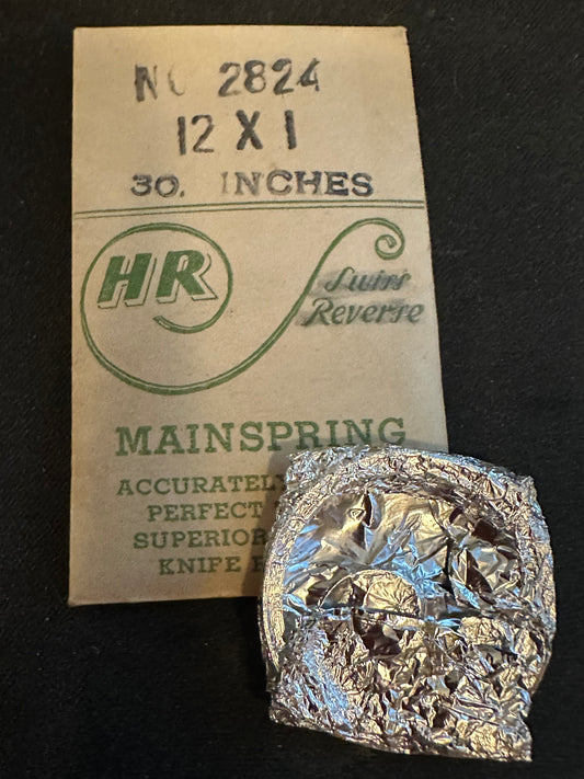 HR Mainspring No. 2824 for Baumgartner 222 - Steel