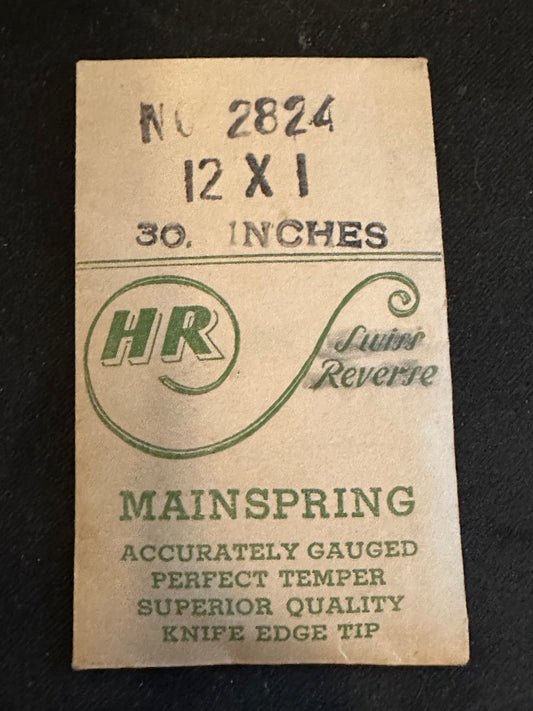 HR Mainspring No. 2824 for Baumgartner 222 - Steel