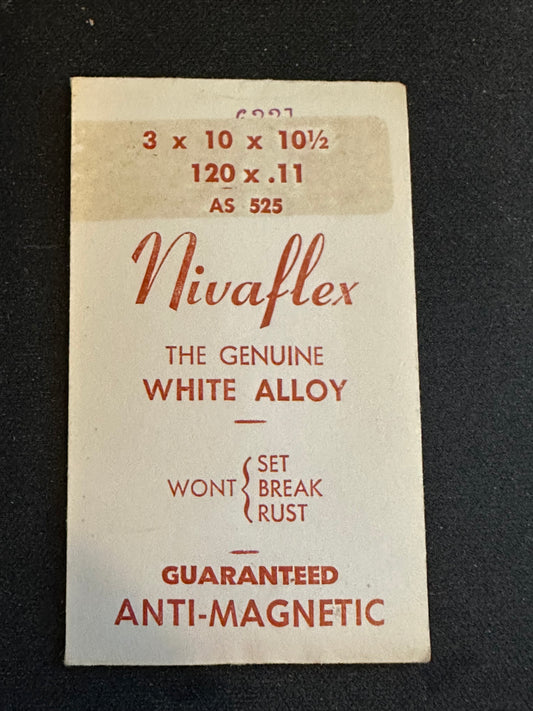 Nivaflex Unbreakable Mainspring for AS 525, Bulova 10C - Alloy