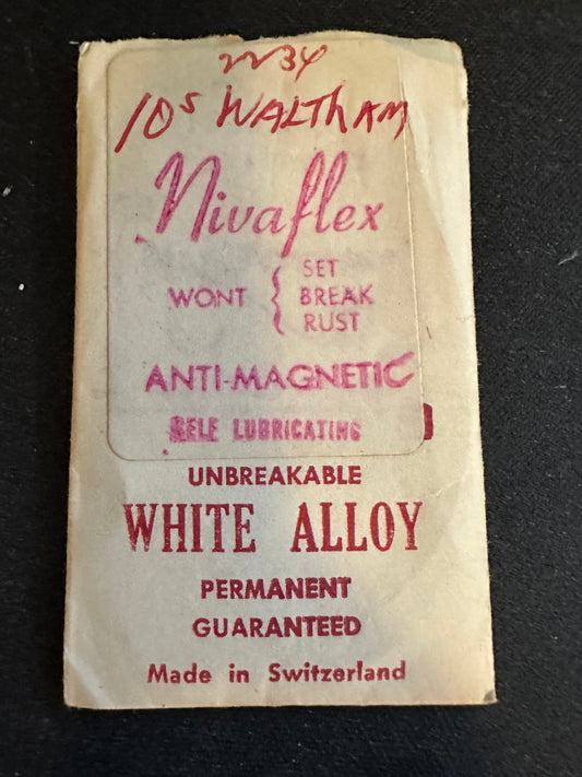 Nivaflex Mainspring for Waltham 10s / 12s / 14s Colonial A No. 2234 - Alloy
