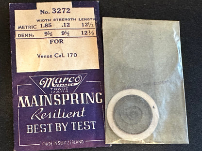 Marco Mainspring #3272 for Venus Caliber 170 Chronograph - Steel