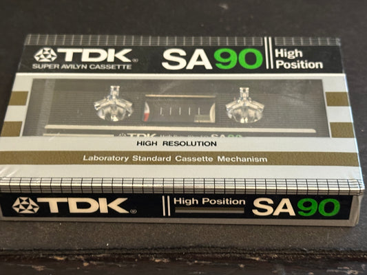 Lot of 3 TDK SA90 Blank Cassette Tapes new - sealed