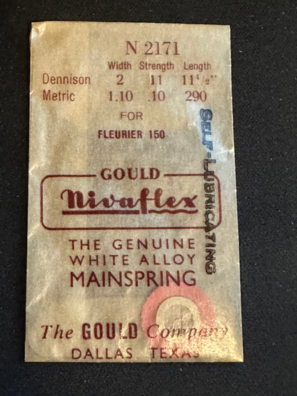 Nivaflex Unbreakable Mainspring N2171 for Fleurier caliber 150 - Alloy