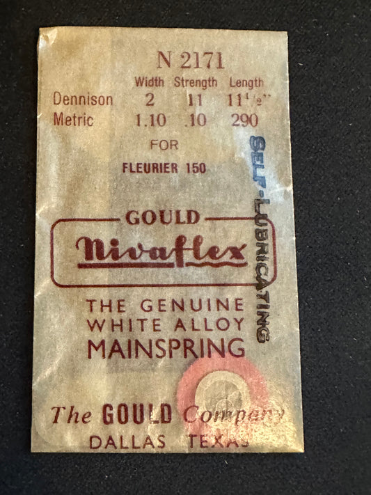 Nivaflex Unbreakable Mainspring N2171 for Fleurier caliber 150 - Alloy