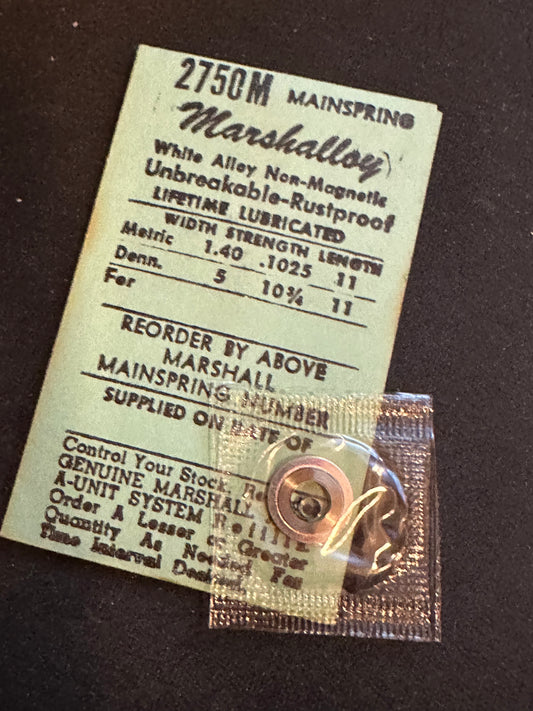 Marco Marshalloy Mainspring 2750M for Wittnauer Caliber 11AR & 11ARK - Alloy