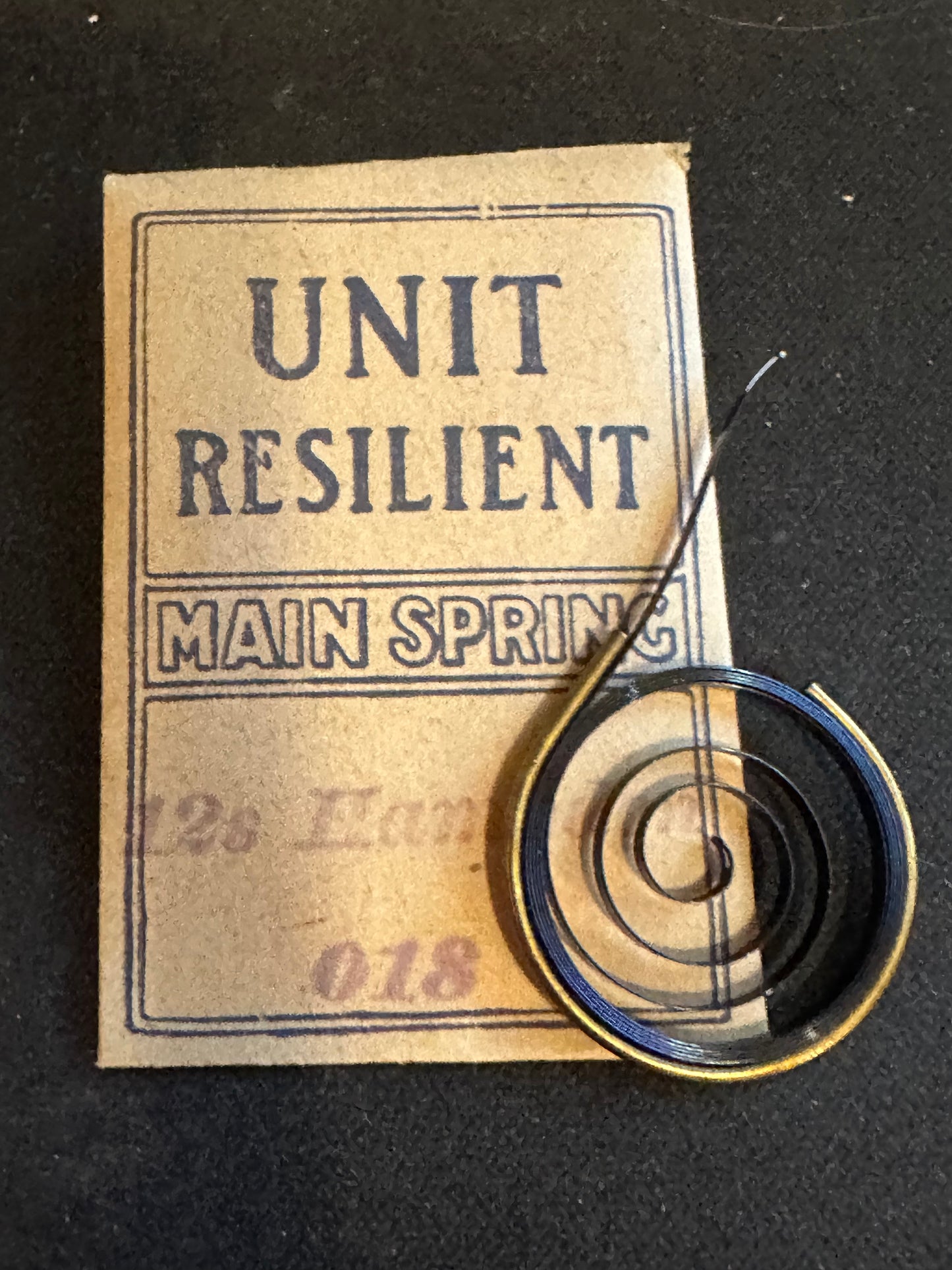 Hampden 12s Mainspring No. 6696 Made by Waltham - Steel