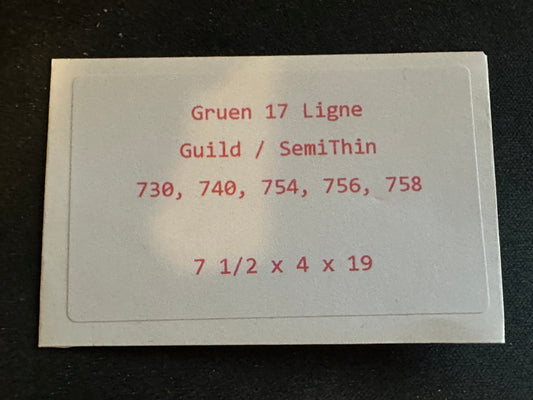 Gruen Steel Mainspring for 12s Guild / SemiThin Movements