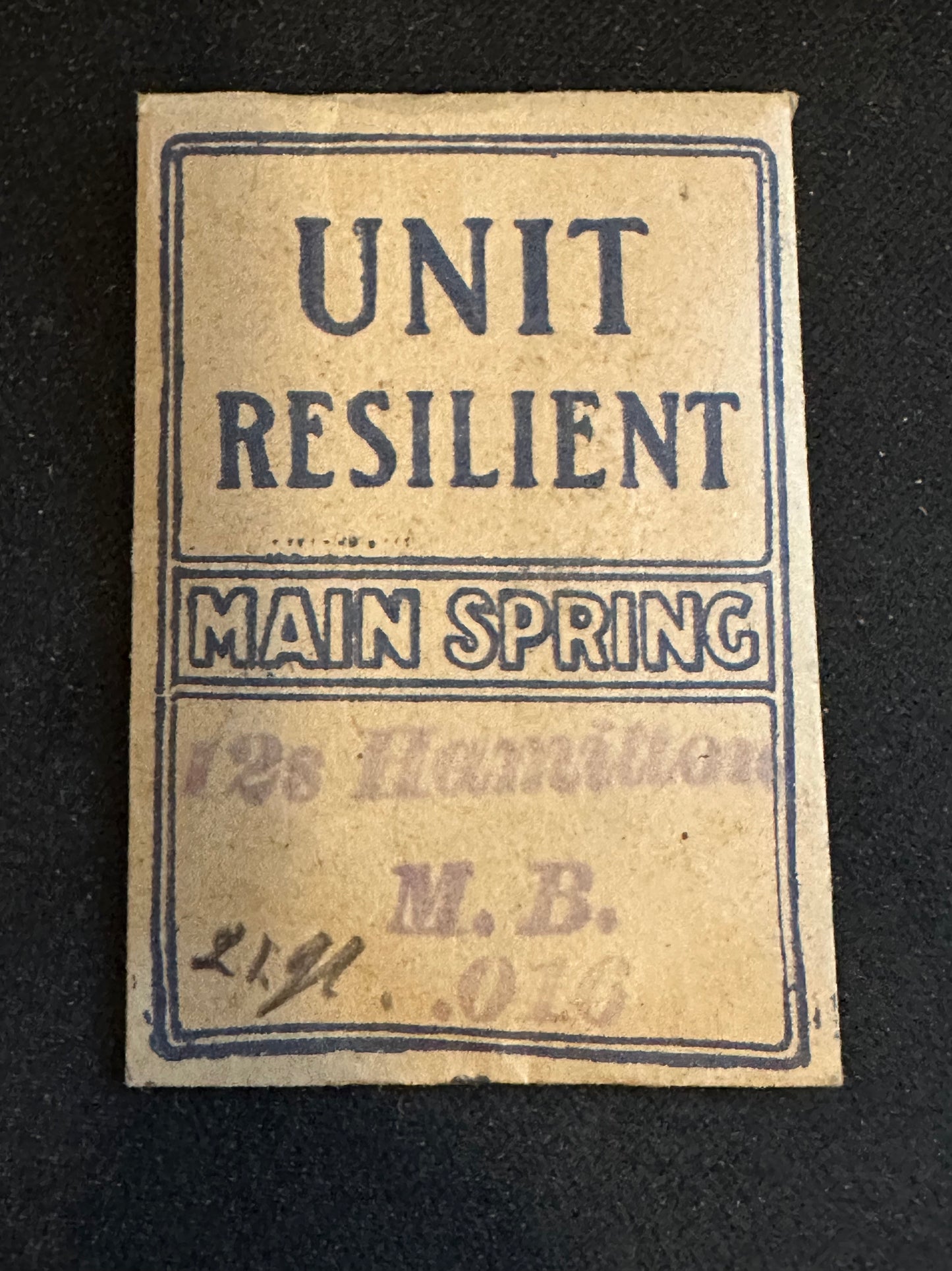 Hamilton 12s Mainspring No. 1228 Made by Waltham - Steel