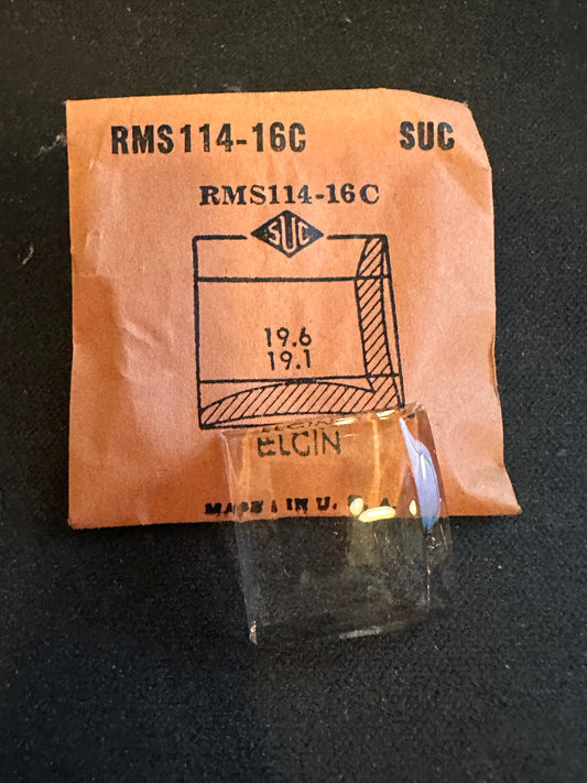 SUC Rocket Crystal RMS 114-16C for ELGIN 19.6 x 19.1mm - New