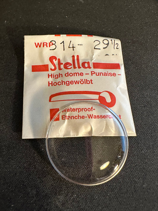 Stella WRP-314 29½ Round High Dome Waterproof Wrist Watch Crystal 31.4mm - New