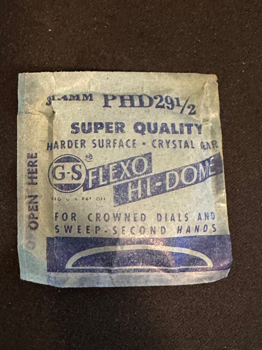GS Flexo Round HI-DOME Crystal PHD 29½ - 31.4 mm - New