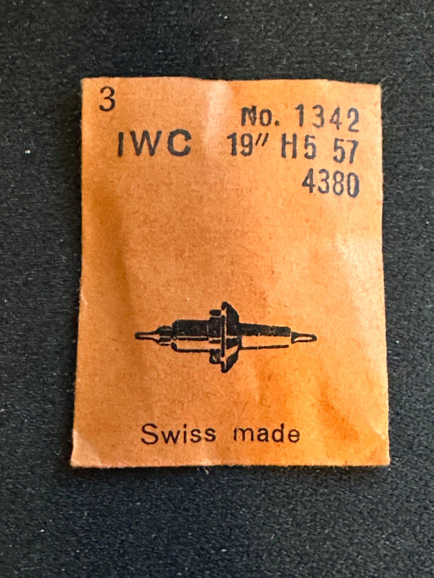 Ronda Balance Staffs (3) for IWC 19 ligne caliber 57 H5 - new