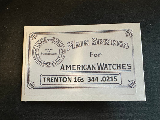 Progress Mainspring for 16s Trenton Factory No. 344 - Steel