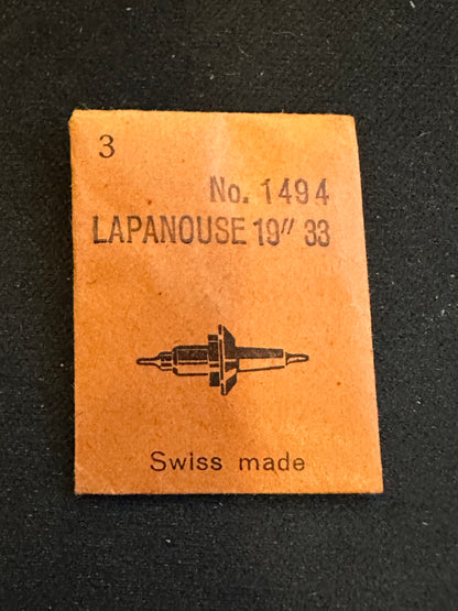 Ronda Balance Staffs (3) for Lapanouse 19 ligne Pocket Watch - new