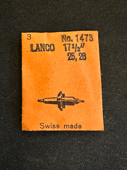 Ronda Balance Staffs (3) for Langendorf 17½ ligne caliber 25, 26 - new